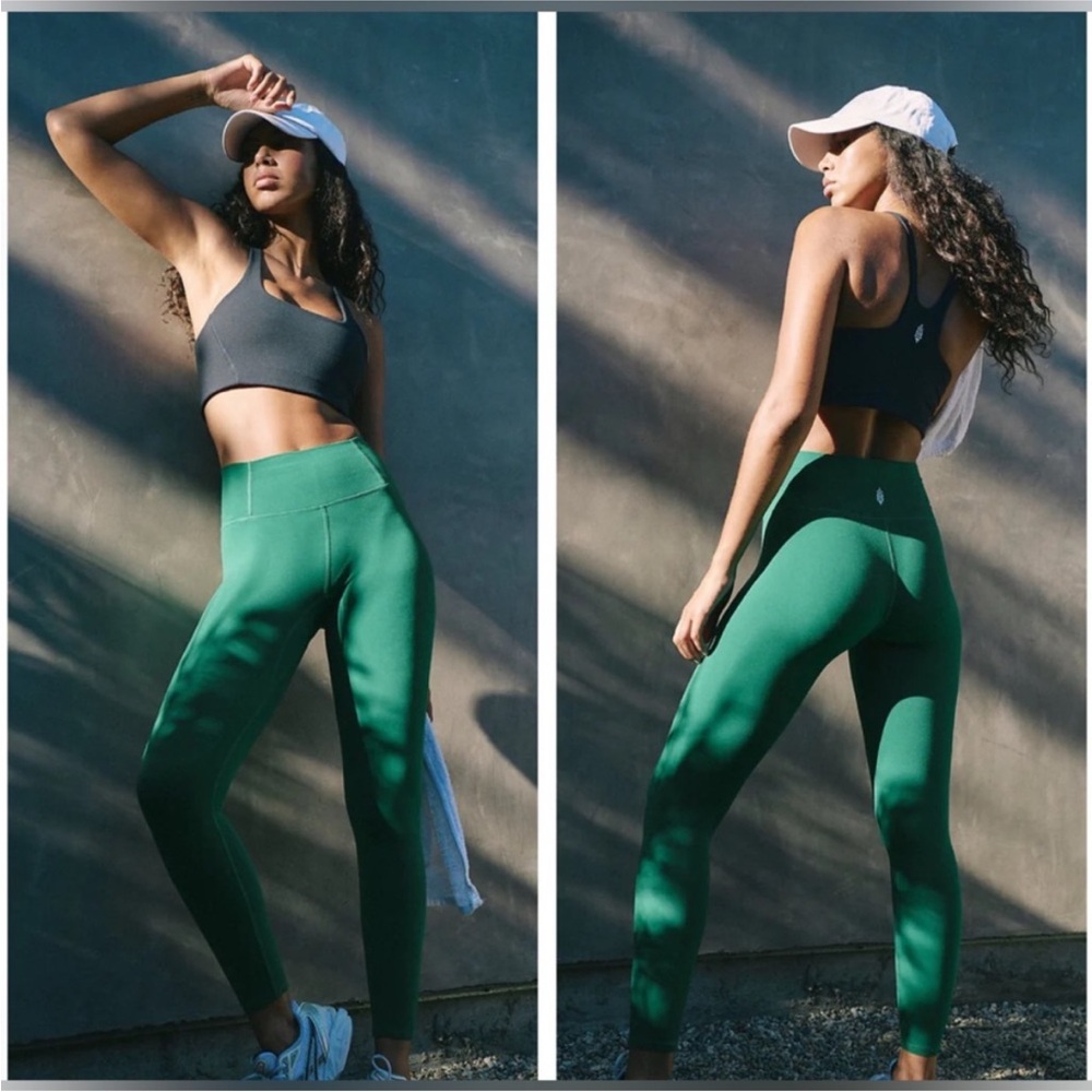 NEW Free People Movement Never Better Leggings Heritage Green